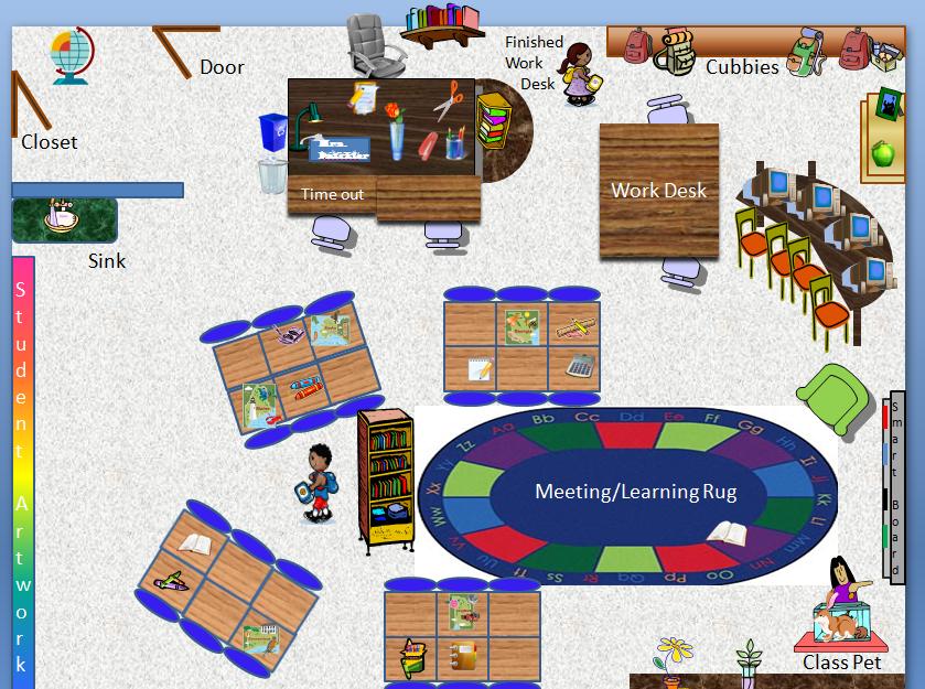 kindergarten classroom layout
